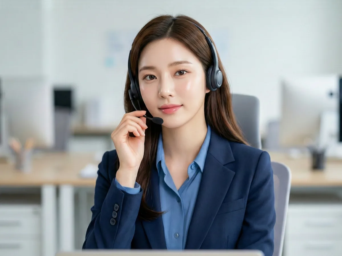 상담원이 페이레터 소액결제 현금화 문의를 안내하는 모습